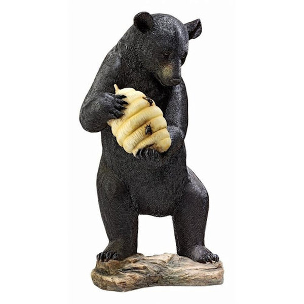 Wildlife Beehive Black Bear Spitter Piped Statues Spouting Water